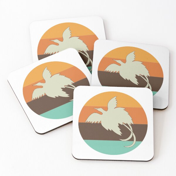 Item preview, Retro Bird of Paradise and Sunset, Papua New Guinea designed and sold by PNG-pikinini.