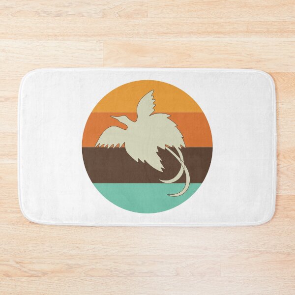 Item preview, Retro Bird of Paradise and Sunset, Papua New Guinea designed and sold by PNG-pikinini.