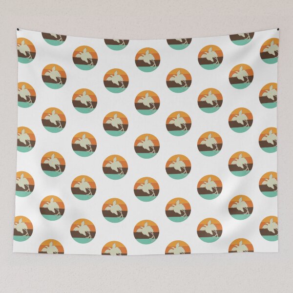 Item preview, Retro Bird of Paradise and Sunset, Papua New Guinea designed and sold by PNG-pikinini.
