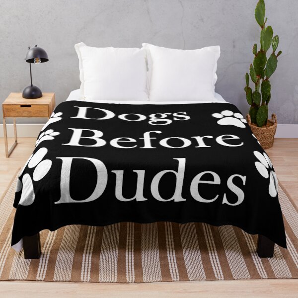 Item preview, Dogs Before Dudes with Paws White designed and sold by aventi24.