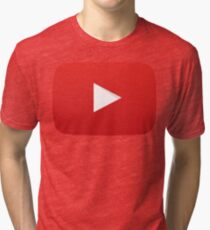 Youtube Play Button Tri-blend T-Shirt