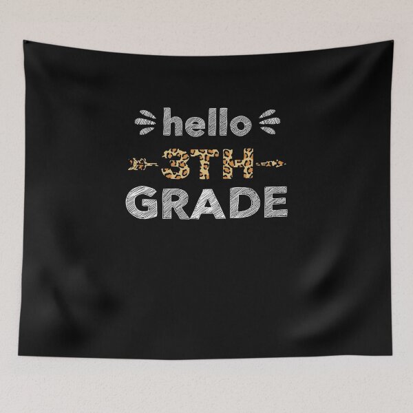 Item preview, Hello Third Grade Back To School 1st Day Leopard Kids Youth designed and sold by cadieuxart.