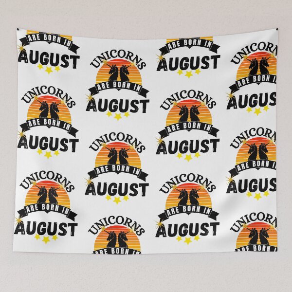 Item preview, unicorns are born in august designed and sold by ronaldsonou.