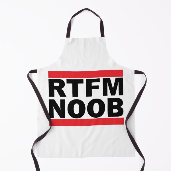 Item preview, RTFM NOOB (Black Text) designed and sold by Playsuit-Life.