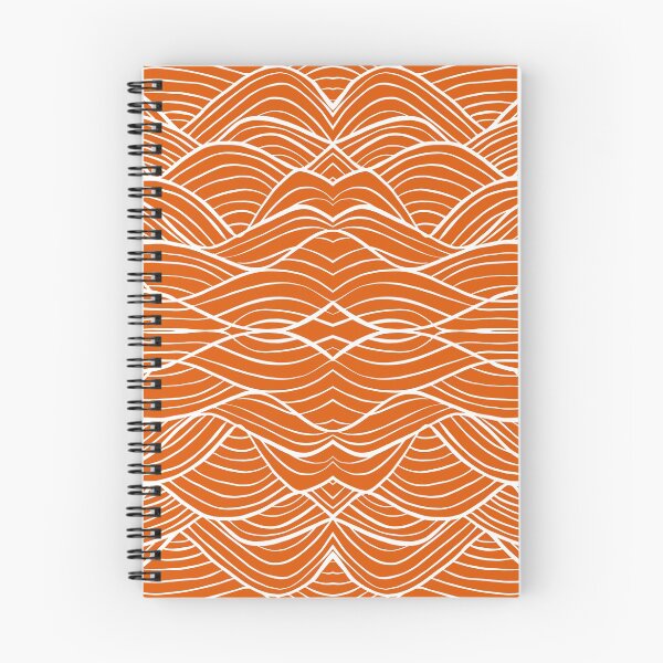 Item preview, Orange Wave Drawing Abstract Optical Illusion Pattern designed and sold by bubblyshades.