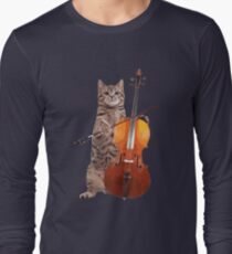 Cello Cat - Meowsicians Long Sleeve T-Shirt