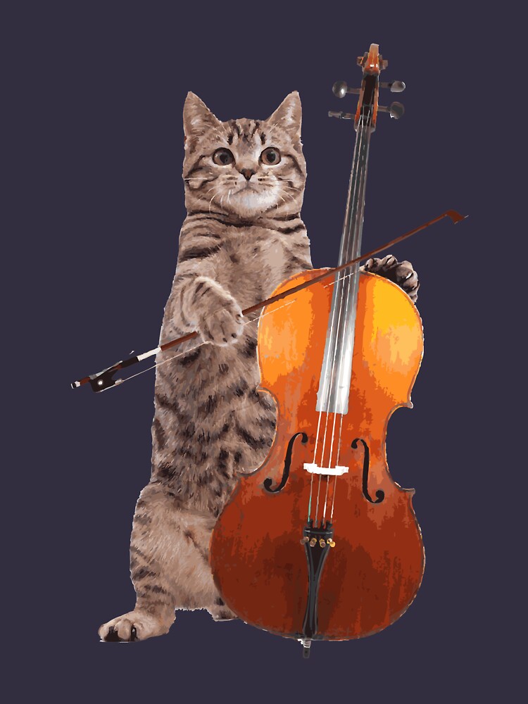 Cello Cat - Meowsicians by StrawberryMo