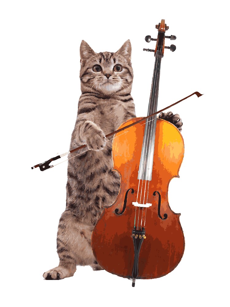 Cello Cat T-Shirt Meowsicians Cello Cat T-Shirt Meowsicians