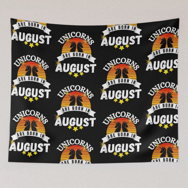Item preview, unicorns are born in august designed and sold by ronaldsonou.