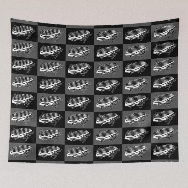 Item preview, Ham and Cheese Panini - Black and White - Dark designed and sold by CheesyPaninie.