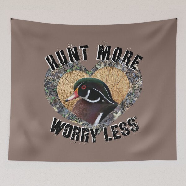Item preview, Hunt More, Worry Less Wood Duck Hunting Design designed and sold by LifeCrush.