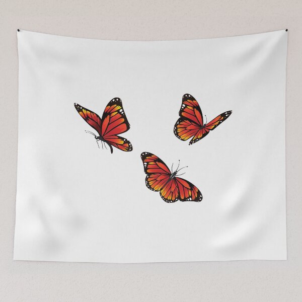 Item preview, Trio Of Orange Butterflies Design. designed and sold by Fiftyandfab.