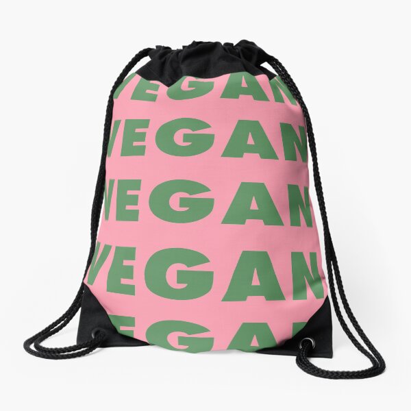 Vegan Vegan Vegan Vegan Drawstring Bag