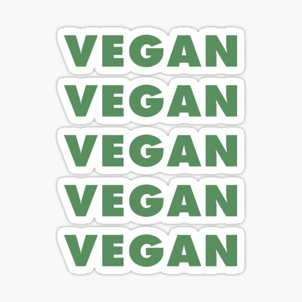 Vegan Vegan Vegan Vegan Sticker