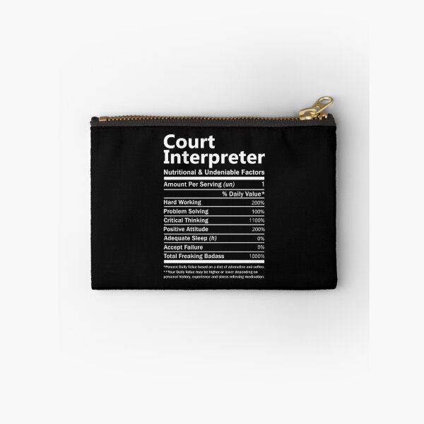 Item preview, Court Interpreter T Shirt - Nutritional And Undeniable Factors Gift Item Tee designed and sold by oersjacque.