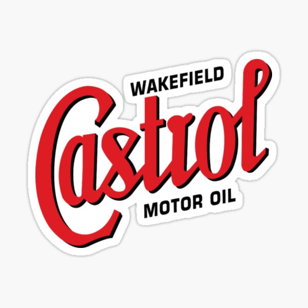 Two Castrol Oil Change Labels Sticker Replica Door Jamb Oil Collectible  Vintage