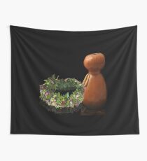 Hawaiian Haku Lei and Ipu Wall Tapestry