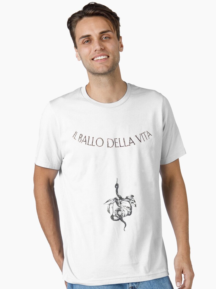 T-shirt Damiano David 'Il Ballo Della Vita' - Coton Unisexe, Manches Courtes - Style Vintage Humoristique - Tailles XS à 3XL