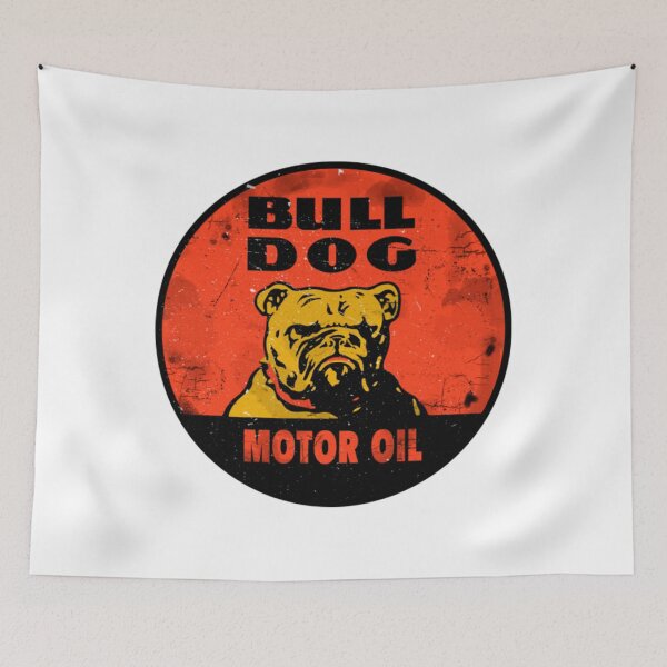 Item preview, Gas And Oil T-ShirtBull Dog vintage sign  designed and sold by HIDROSHOP.