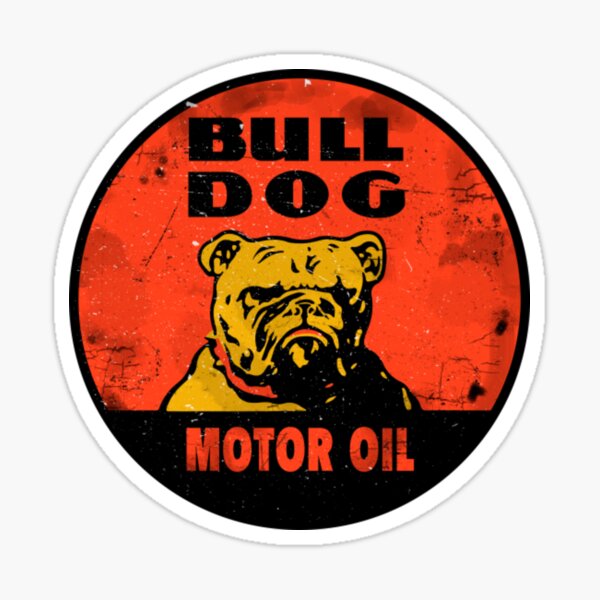 Item preview, Gas And Oil T-ShirtBull Dog vintage sign  designed and sold by HIDROSHOP.