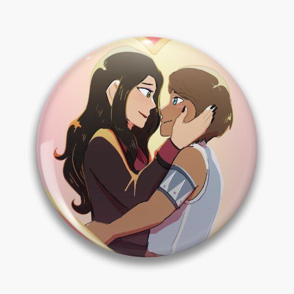Item preview, Korrasami heart (pastel pink and yellow) designed and sold by Curiously.