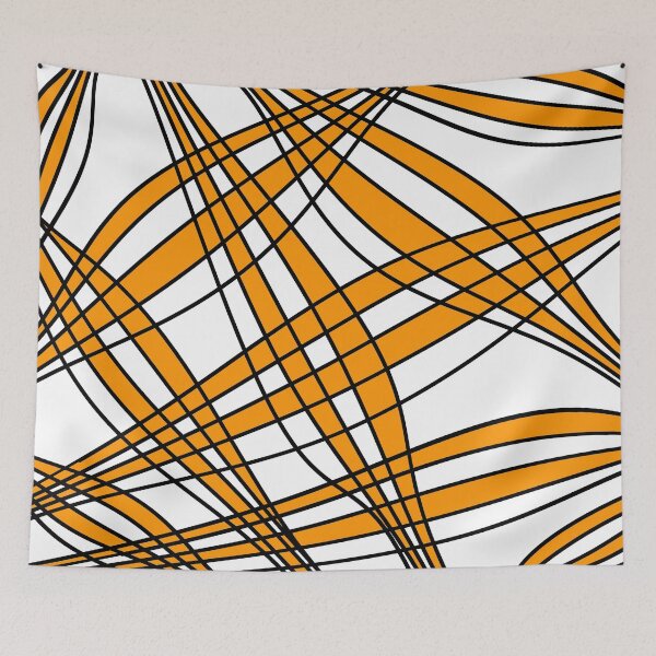 Item preview, Abstract pattern - orange and white. designed and sold by K.S ART.