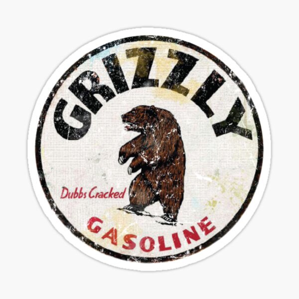 Grizzly Gasoline Contour Cut Vinyl Decals Sign Stickers Motor Oil Gas Globes Grizzly Gasoline Contour Cut Vinyl Decals Sign Stickers Motor Oil Gas Globes