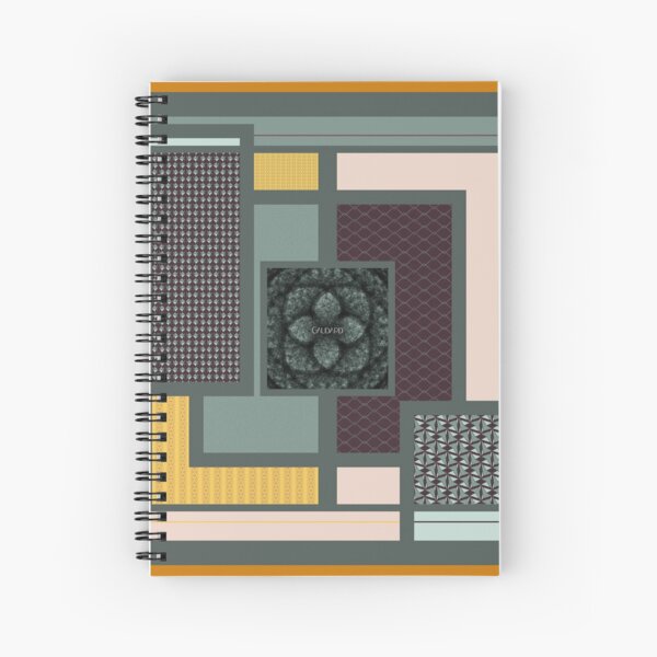 Contemporary Oriental Tile Spiral Notebook