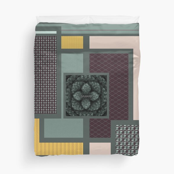 Contemporary Oriental Tile Duvet Cover