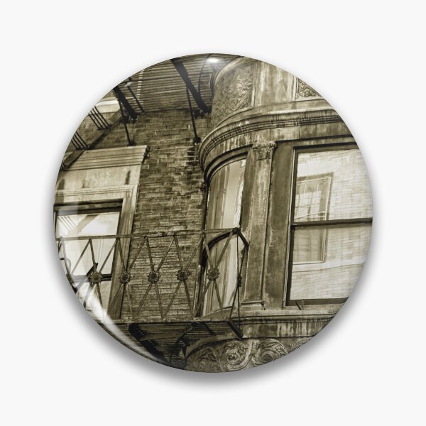 Item preview, View of Victorian Fire Escape in Downtown Boston Massachusetts designed and sold by Stephen Orsillo.