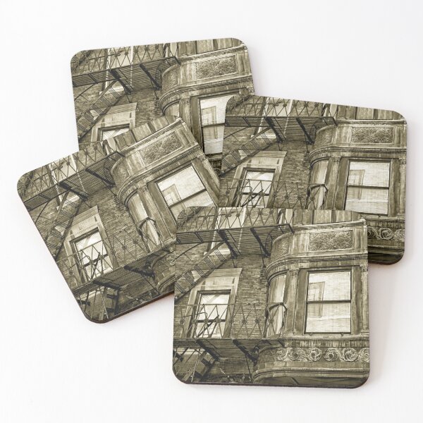 Item preview, View of Victorian Fire Escape in Downtown Boston Massachusetts designed and sold by Stephen Orsillo.