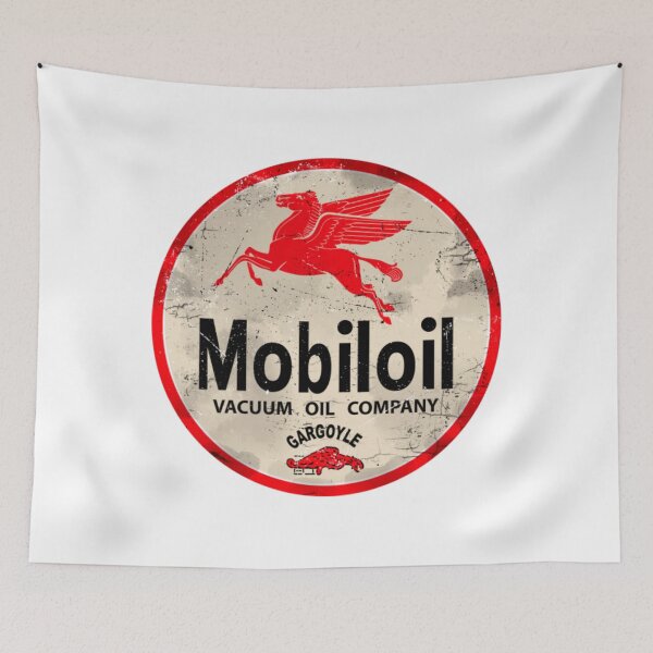 Item preview, Gas And Oil T-ShirtMobiloil gargoyle vintage sign designed and sold by HIDROSHOP.