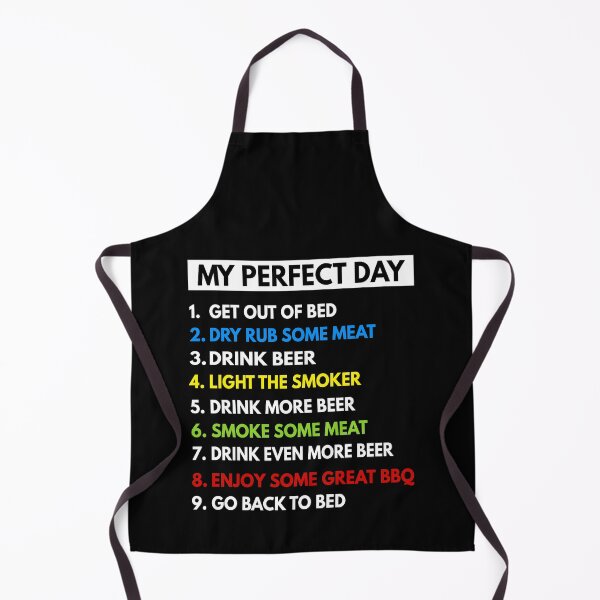 Item preview, My Perfect Day Smoking Meat & Drinking Beer All Day | Barbecue Grilling Lover Pitmaster designed and sold by MoonsmileProd.
