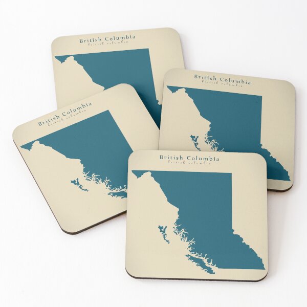 Item preview, Modern Map - British Columbia province map Canada CA designed and sold by Ingo Menhard.