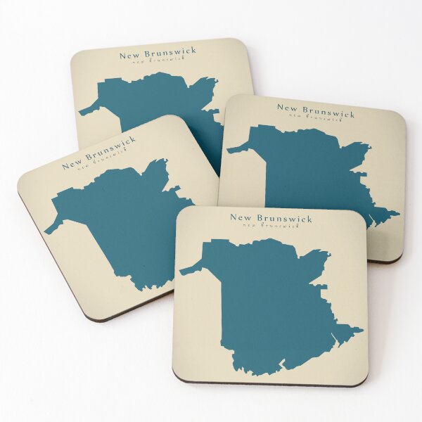 Item preview, Modern Map - New Brunswick province map Canada CA designed and sold by Ingo Menhard.