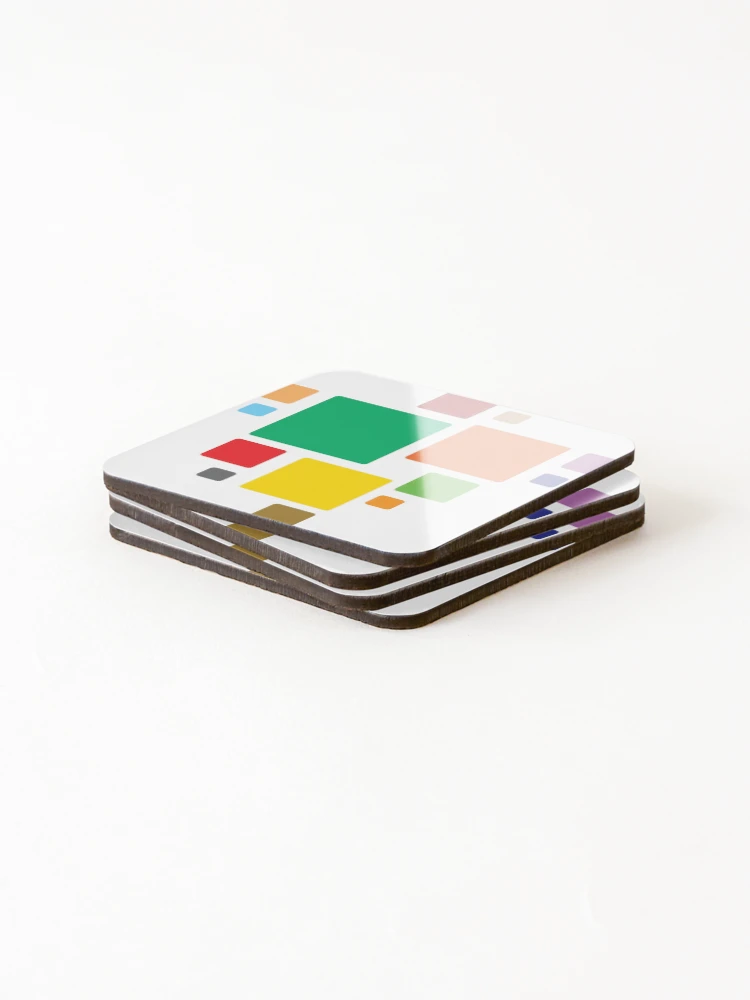 Thumbnail 4 of 5, Coasters (Set of 4), Color Boxes designed and sold by DesignDH.