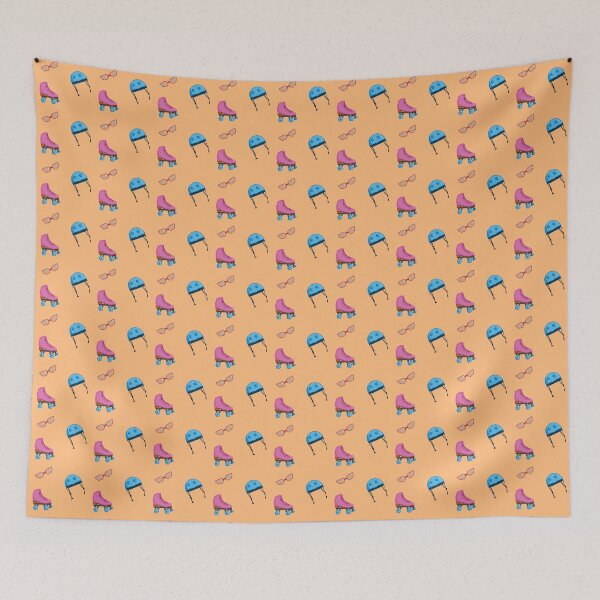 Item preview, Retro Pixel Skate Pattern designed and sold by Elizabeth Foulds.