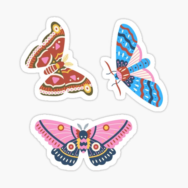 Moths Sticker Pack - National Moth Week Sticker