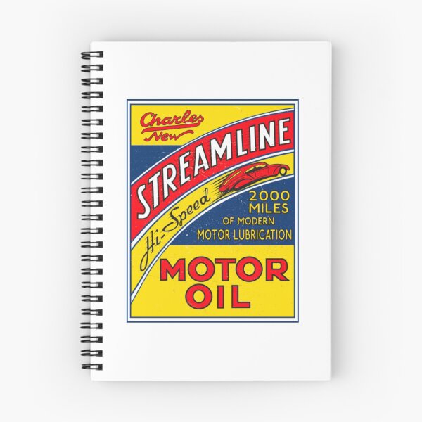 Item preview, Gas And Oil T-ShirtStreamline Motor oil retro sign rectangular designed and sold by HIDROSHOP.