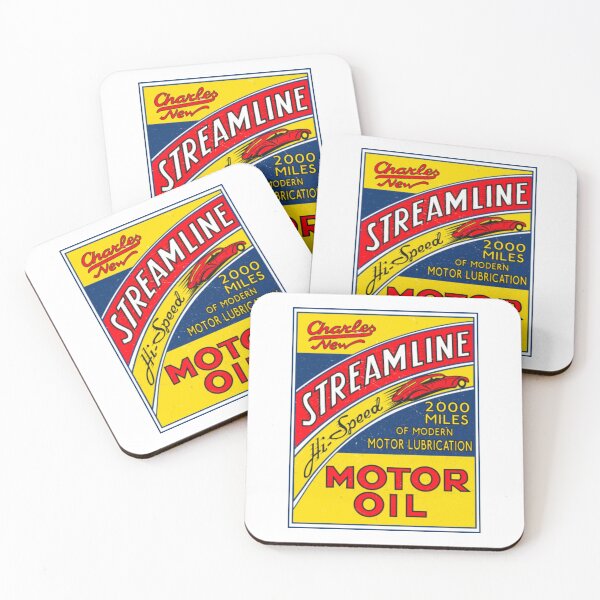 Item preview, Gas And Oil T-ShirtStreamline Motor oil retro sign rectangular designed and sold by HIDROSHOP.
