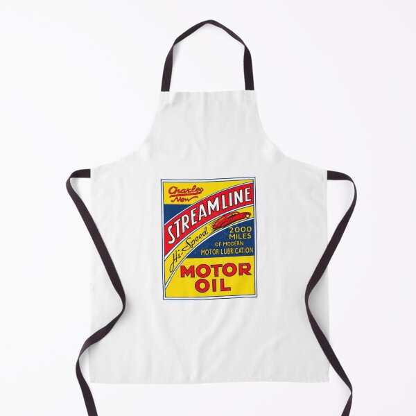 Item preview, Gas And Oil T-ShirtStreamline Motor oil retro sign rectangular designed and sold by HIDROSHOP.