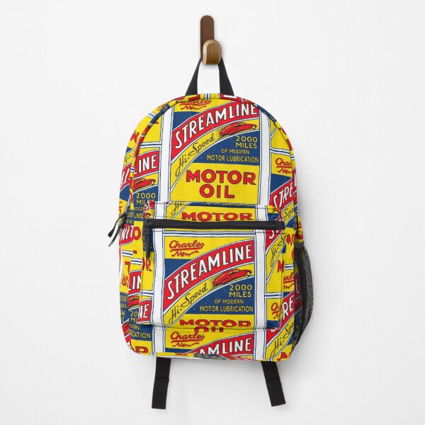 Item preview, Gas And Oil T-ShirtStreamline Motor oil retro sign rectangular designed and sold by HIDROSHOP.