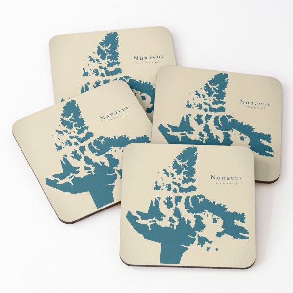 Item preview, Modern Map - Nunavut province territory map Canada CA designed and sold by Ingo Menhard.