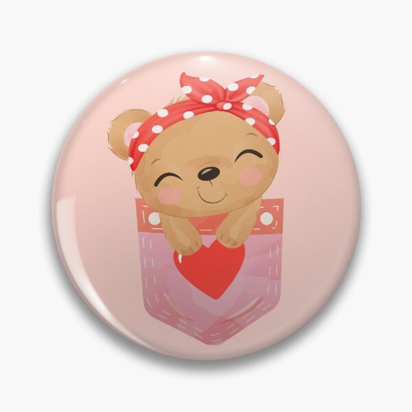 Item preview, Bear pocket girl designed and sold by CutieAnimals.