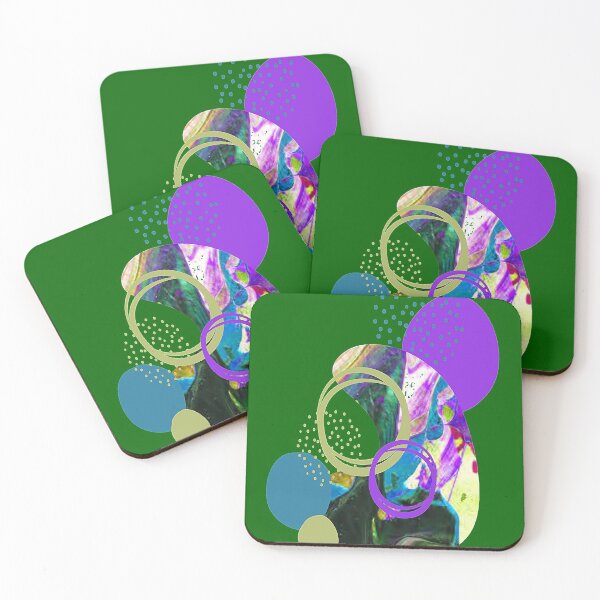 Item preview, Aesthetic Vibrant Circles Abstract art, nr 5, graphic psychedelic abstract art, trippy graphic psychedelic arte abstracto designed and sold by Adri Barnard.