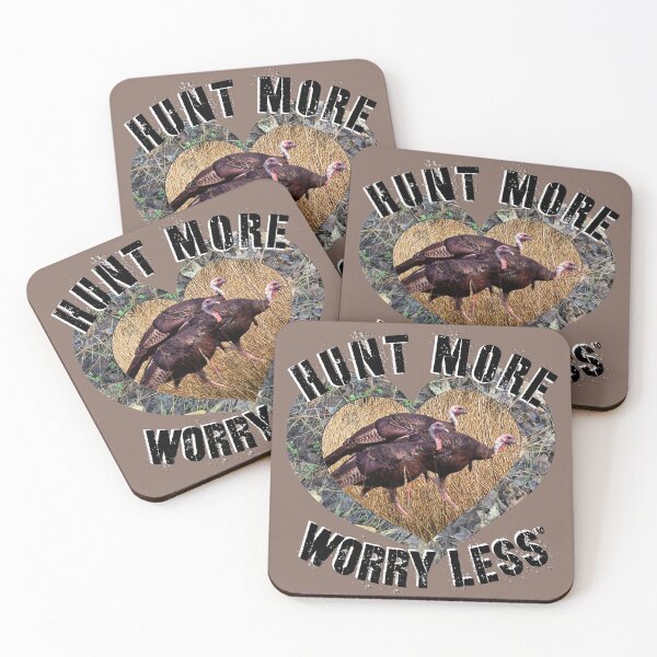Item preview, Hunt More, Worry Less Wild Turkey Hunting Design designed and sold by LifeCrush.