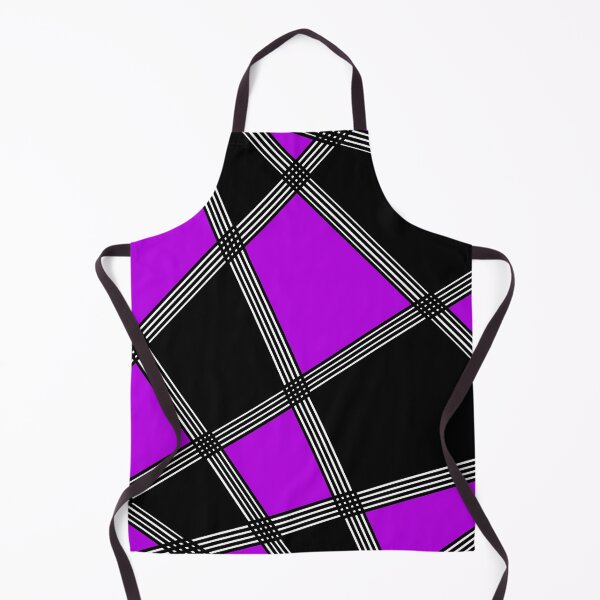 Item preview, Abstract geometric pattern - purple, black and white. designed and sold by K.S ART.