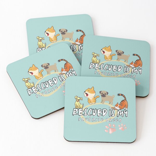 Item preview, Rescued is my favorite breed, adopted is my favorite breed designed and sold by TheOrbDesigns.
