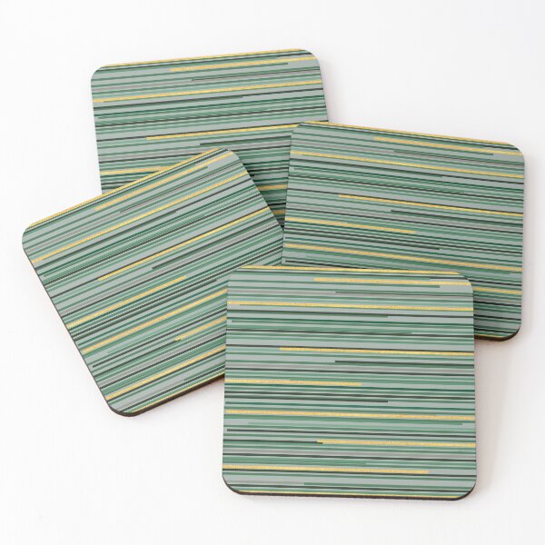 Item preview, Green Thin lines with gold design designed and sold by BLMcreations.