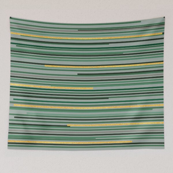 Item preview, Green Thin lines with gold design designed and sold by BLMcreations.